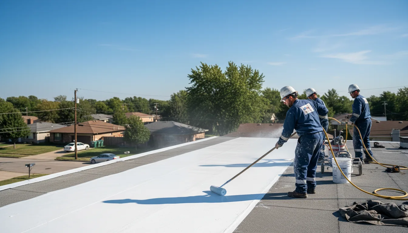 Commercial roof coating in Stilwell, KS near me